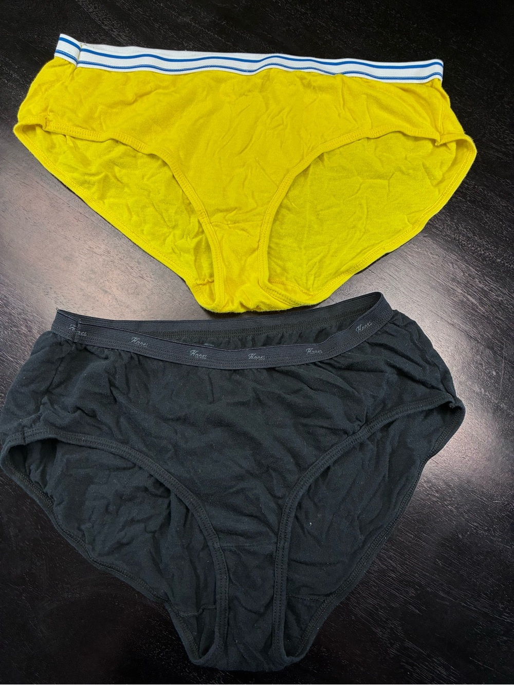 Hanes Women's Panty 2-Pack — Yellow & Black